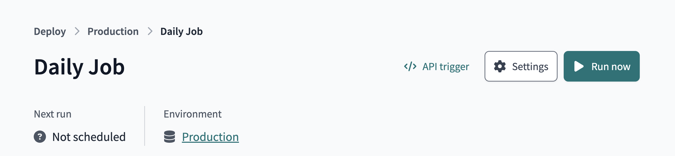 Trigger a job by clicking the 'Run now' button. Trigger a job by clicking the 'Run now' button.